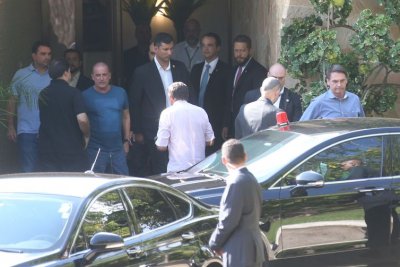 Almoo na residncia oficial do presidente da Cmara rene o presidente Jair Bolsonaro, ministros e parlamentares  - Antonio Cruz/ Agncia Brasil