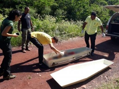 Corpo foi encontrado em estrada nas proximidades da BR-262. (Foto: Reproduo/Dirio Corumbaense)