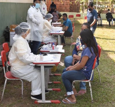 Foto: Atendimento em aldeia de Miranda