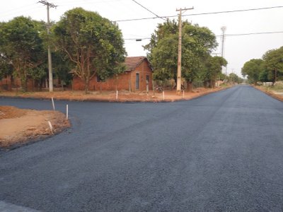 Pavimentao em bairro de Aquidauana