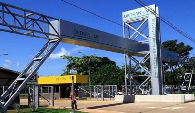 Vista do prdio do Detran em Campo Grande (Foto: Divulgao)