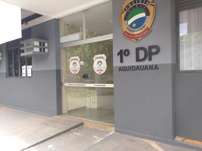 Foto fachada do 1 DP de Aquidauana - arquivo
