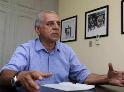 Paulo Catanante em visita ao Campo Grande News aps eleies de 2018. (Foto: Henrique Kawaminami)