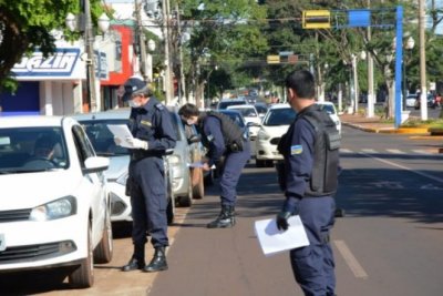 Guarda Municipal em atuao em Dourados (Foto: Assecom)