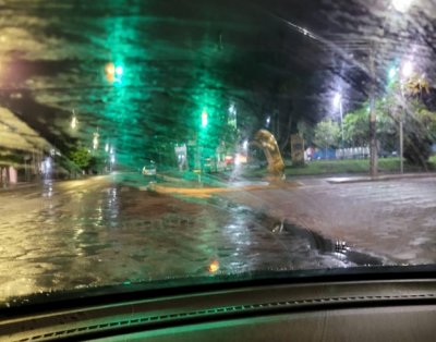 Chuva foi forte ontem em Aquidauana