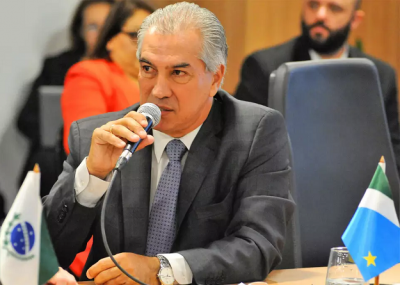 Reinaldo Azambuja durante encontro do Frum de Governadores. (Foto: Paulo H. Carvalho / Agncia Braslia)