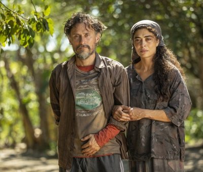 Maria Marru (Juliana Paes) e Gil (Enrique Diaz) em 'Pantanal' (Foto: Joo Miguel Jr/ TV Globo)