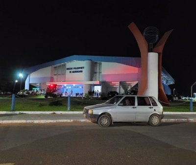 Foto Poliesportivo de Aquidauana em noite de jogos (Portal de Aquidauana)