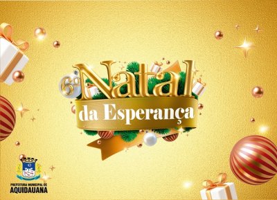 Praa de Aquidauana est sendo transformada para o Natal