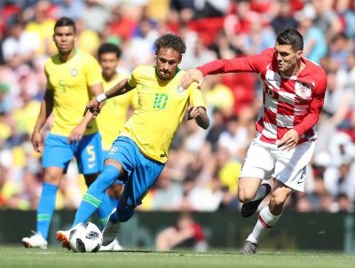 Brasil venceu o ltimo jogo com a Crocia por 2 a 0, na Inglaterra em 2018 - Foto: Lucas Figueiredo/CBF/