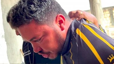 Edgar no momento que  preso (Foto: S Notcias)