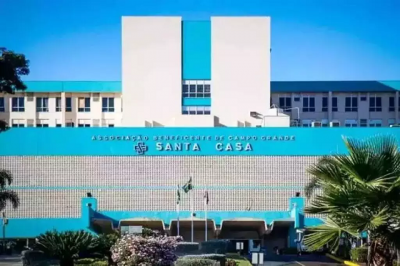 Santa Casa de Campo Grande, onde motorista est internado. (Foto: Henrique Kawaminami/Arquivo)