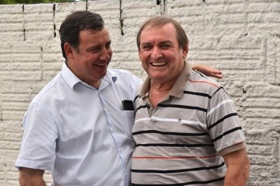 Joo Garcia e o prefeito de Aquidauana Odilon Ribeiro