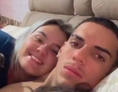 Casal em foto publicada por Rubia no Instagram (Foto: Reproduo)