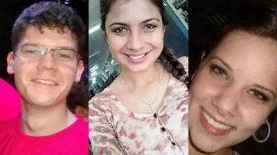 Vtimas do incncio que eram de MS, David Santiago Souza, Ana Paula e Flvia de Carli Guimares. - CREDITO: CAMPO GRANDE NEWS