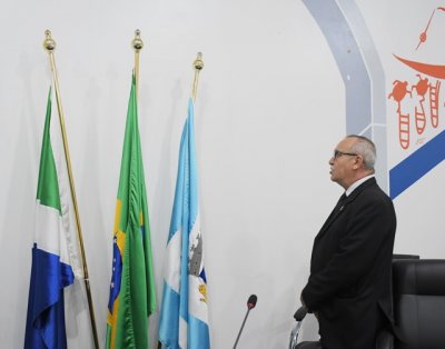 Nilson Pontim durante sesso do Legislativo de Aquidauana