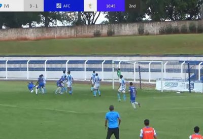 Paulo foi o autor do 2 gol do Aquidauanense - reproduo Equipe TV Azulo