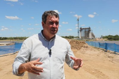 Governador em visita recente s obras da Ponte Biocenica