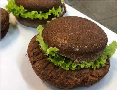 Em Aquidauana, hambrguer vegano  feito com base de banana verde. (Foto: Divulgao/Senai)