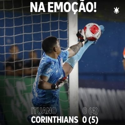 Goleiro Kau foi considerado heri na classificao do Corinthians