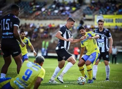 Lance de Operrio e Dourados pelo Estadual (Foto: @polygon_fotografia).