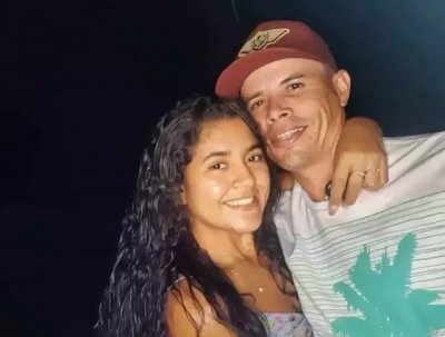 Mirieli Santos e Fausto Junior Aparecido de Oliveira em foto publicada nas redes sociais (Foto: Reproduo)... veja mais em https://www.campograndenews.com.br/cidades/interior/jovem-e-assassinada-a-tiros-pelo-ex-marido