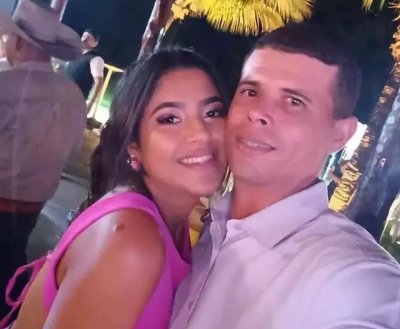 Foto do casal publicada em rede social
