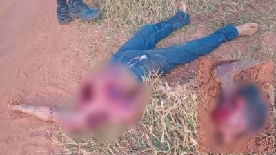Corpo  encontrado com machado cravado na cabea e peito aberto em Paranhos