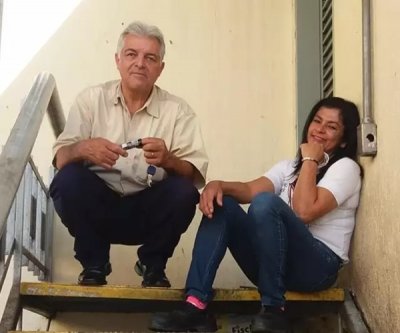 Marcos e ngela eram casados e seguiam pela pista quando acabou combustvel (Foto: Jornal da Nova)