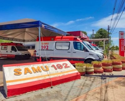 Foto ilustrativa: Base do SAMU 192 em Aquidauana.