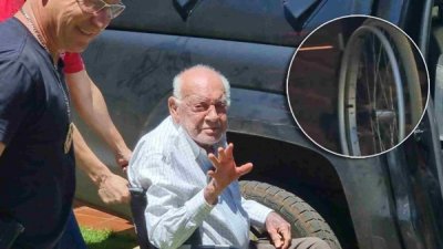 Roberto Razuk acenou para imprensa e brincou com jornalistas (Marcos Morandi, Jornal Midiamax)