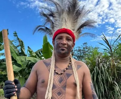 Thiago dos Santos Souza, de 38 anos, � um dos l�deres do etnoturismo na Terra Ind�gena Nioaque. (Foto: Sebrae/MS)