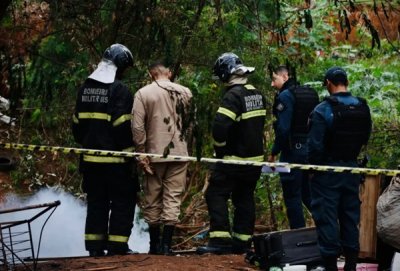 Corpo carbonizado foi encontrado nesta manh� em Campo Grande - Cr�dito: Marcos Erm�nio/Midiamax