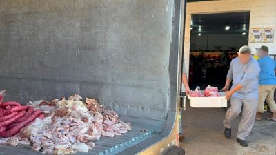 Carnes foram apreendidas. (Foto: Leo de Fran�a, Midiamax)