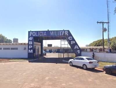 Fachada do 4� Batalh�o da Pol�cia Militar, em Ponta Por�, onde ocorreu a tentativa de homic�dio durante a madrugada (Foto: Divulga��o)