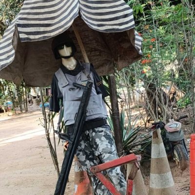 Entrada da ch�cara onde ocorreu a confus�o entre m�e e filho, em Aparecida do Taboado (Foto: Direto das Ruas)